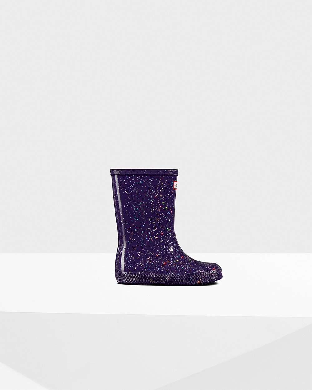 Regenlaarzen Kinderen - Hunter Original First Giant Glitter - Blauw Paars - 35AJCLTQK